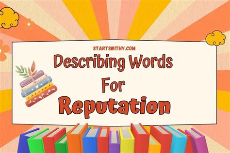 synonyms for reputation|adjectives for good reputation.